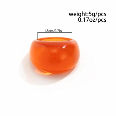 Nhẫn Nhựa Trong Suốt Chuyển Màu Phong Cách Âu Mỹ Nhiều Màu - Giá chỉ 30.600₫ 8