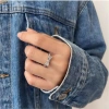 Nhẫn nơ Cube Zirconia sáng bóng - Trang sức tinh tế, giá ưu đãi 284.900₫ 5