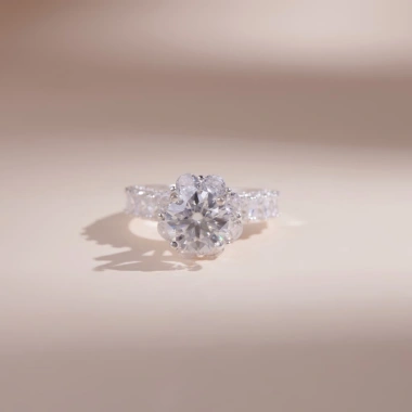 Nhẫn nữ bạc Moissanite 7 ly 8 ly - Kiểm định GRA LAVESTA KC11, giá 2.07 triệu