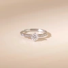 Nhẫn nữ bạc xi bạch kim LAVESTA KC127 đá Moissanite 5 ly kiểm định GRA, thanh lịch, giá ưu đãi 815.000đ 2
