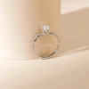 Nhẫn nữ bạc xi bạch kim LAVESTA KC127 đá Moissanite 5 ly kiểm định GRA, thanh lịch, giá ưu đãi 815.000đ 4
