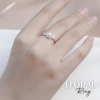 Nhẫn nữ bạc xi bạch kim Moissanite 5 ly GRA LAVESTA KC104 - Sang trọng, chỉ 815.000₫ 2