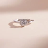 Nhẫn nữ bạc xi bạch kim Moissanite 5 ly GRA LAVESTA KC104 - Sang trọng, chỉ 815.000₫ 4