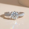 Nhẫn nữ bạc xi bạch kim Moissanite 6,5 ly GRA KC85 - Sang trọng tinh tế, giá 1.595.000₫ 3