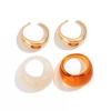 Nhẫn Nữ Bản To Nhiều Màu - Set Y2K Phong Cách Cá Tính, Resin N3 Giá 36.000đ 2