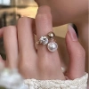 Nhẫn Nữ Đá CZ Không Đều Mở Trọng Cao Cấp Ngón Trỏ Thời Thượng Đa Năng Giá 51.700₫ 2