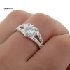 Nhẫn nữ đám cưới giả pha lê bạc hình trái tim - Lãng mạn, giá ưu đãi 53.030 VND 4