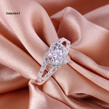 Nhẫn nữ đám cưới giả pha lê bạc hình trái tim - Lãng mạn, giá ưu đãi 53.030 VND 7 Nhẫn nữ đám cưới giả pha lê bạc hình trái tim - Lãng mạn, giá ưu đãi 53.030 VND 7