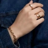 Nhẫn nữ DANA-Golden sóng đính đá khối đơn - Nhẫn cưới, hứa hẹn 284.900 VND 6