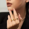 Nhẫn nữ Jesmee Vintage Đá Đen Đủ Size - Black Window Ring Sang Trọng Giá 299k 3