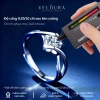 Nhẫn nữ kim cương Moissanite 1 Carat chính hãng VELOURA Nụ Hôn Thiên Thần cao cấp GRA VJN017 - Giá ưu đãi 1,179,000 VND 3