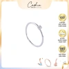 Nhẫn nữ kim cương tự nhiên 2.0-2.1 ly Vàng trắng 416 dạng trơn Cashion - Giá 2,999,000₫