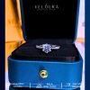 Nhẫn nữ Moissanite 1 Carat dáng sáu chấu - VELOURA chính hãng, giảm 22% 4