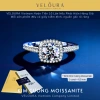 Nhẫn Nữ Moissanite 1 Carat Dáng Vuông Cao Cấp - Chính Hãng VELOURA GRA VJN005 10