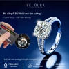 Nhẫn Nữ Moissanite 1 Carat Dáng Vuông - Sáng Như Kim Cương, Chính Hãng VELOURA, Giá 1.219.000 VND 3