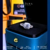 Nhẫn Nữ Moissanite 1 Carat Dáng Vuông - Sáng Như Kim Cương, Chính Hãng VELOURA, Giá 1.219.000 VND 6
