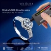 Nhẫn Nữ Moissanite 1 Carat Tròn Ba Hàng Cao Cấp Chính Hãng VELOURA - Giá Giảm 1,585,000₫ 3