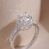Nhẫn nữ Moissanite 5 ly 6 ly GRA LAVESTA KC07 mặt hoa kiêu hãnh - 910.000₫ 3