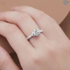 Nhẫn nữ Moissanite 6.5 ly hình thoi sang trọng, GRA, xi kim cao cấp NNM30 - 959.000₫ 4
