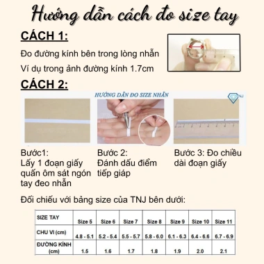 Nhẫn nữ Moissanite 6.5mm xi bạch kim, kiểm định GRA NNM39 - Giá chỉ 1.049.000đ
