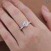 Nhẫn nữ Moissanite 8ly xi bạch kim sang trọng, kiểm định GRA, giá 1.189.000₫ 4