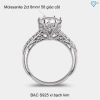 Nhẫn nữ Moissanite 8ly xi bạch kim sang trọng, kiểm định GRA, giá 1.189.000₫ 5