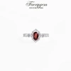 Nhẫn nữ Oval đa đá Citrine, Garnet, Peridot, Topaz, Amethyst, Moonstone - Bạc S925 FaeryGem, giảm còn 997.500₫
