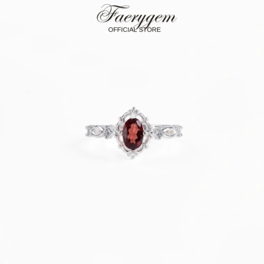 Nhẫn nữ Oval đa đá Citrine, Garnet, Peridot, Topaz, Amethyst, Moonstone - Bạc S925 FaeryGem, giảm còn 997.500₫