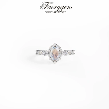 Nhẫn nữ Oval đa đá Citrine, Garnet, Peridot, Topaz, Amethyst, Moonstone - Bạc S925 FaeryGem, giảm còn 997.500₫