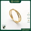 Nhẫn nữ vòng tròn mỏng hai lớp màu vàng - Thiết kế tinh tế, khuyến mãi 284.900đ
