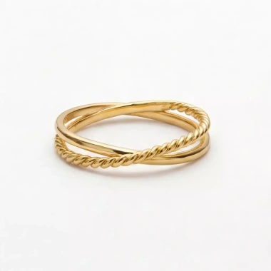 Nhẫn nữ vòng tròn mỏng hai lớp màu vàng - Thiết kế tinh tế, khuyến mãi 284.900đ 3 Nhẫn nữ vòng tròn mỏng hai lớp màu vàng - Thiết kế tinh tế, khuyến mãi 284.900đ 3