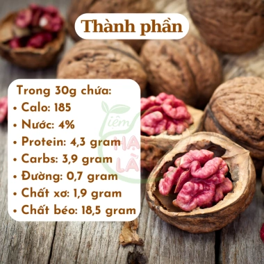 Nhân Óc Chó Đỏ Sống Tách Vỏ 500g Thơm Ngon, Dinh Dưỡng Cho Bà Bầu và Trẻ Nhỏ - Tiệm Hạt Lành