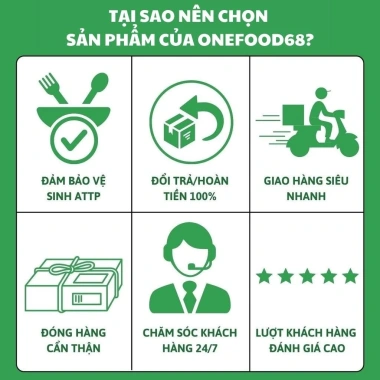 Nhân óc chó sấy chín Onefood68 500g – Óc chó Mỹ loại 1, giòn ngon, 75.000₫ 6
