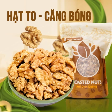 Nhân óc chó vàng TANU NUTS - Hạt óc chó tách vỏ Chile, ngũ cốc dinh dưỡng cho bà bầu, ăn kiêng, giảm cân 156.800 VND