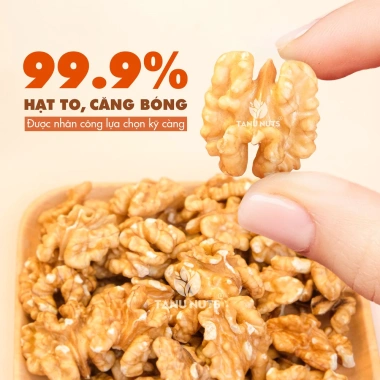 Nhân óc chó vàng TANU NUTS - Hạt óc chó tách vỏ Chile, ngũ cốc dinh dưỡng cho bà bầu, ăn kiêng, giảm cân 156.800 VND
