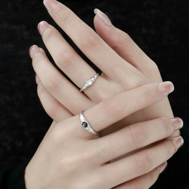 Nhẫn ONER Bạc 925 Felix Couple Rings - Bảo hành 1 năm, Giá ưu đãi 450.000₫
