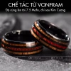 Nhẫn phong thủy Vĩnh Cửu The Vulcano mệnh Hỏa đa tầng vonfram giảm giá 460k 3