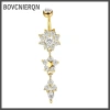 Nhẫn rốn thời trang nữ pha lê kim loại và zircon sang trọng chỉ 49.280₫ 8