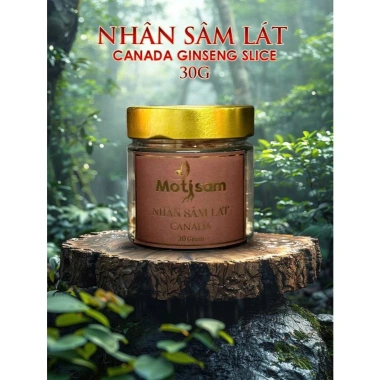 Nhân Sâm Lát Canada 30g - Giá ưu đãi 490.000đ, tăng sức đề kháng, hỗ trợ sức khỏe