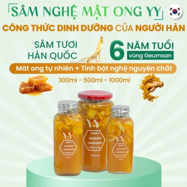 Nhân sâm nghệ mật ong YY 500ml - Tăng sức đề kháng, năng lượng, giảm giá 895k