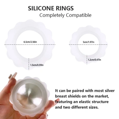 Nhẫn silicon SADYUELE bảo vệ cốc điều dưỡng bạc cho con bú - Giá ưu đãi 50.620 VND 2