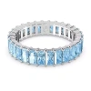 Nhẫn Swarovski S925 bạc Baguette xanh pha lê đá quý Quà Tặng Lễ Tình Nhân và Sinh Nhật 6