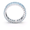 Nhẫn Swarovski S925 bạc Baguette xanh pha lê đá quý Quà Tặng Lễ Tình Nhân và Sinh Nhật 7