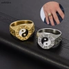 Nhẫn Thái Cực Qian Kun Bagua Âm Dương - Điều chỉnh, May mắn, Quà tặng tốt lành 3