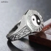 Nhẫn Thái Cực Qian Kun Bagua Âm Dương - Điều chỉnh, May mắn, Quà tặng tốt lành 6