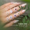 Nhẫn Thanh Anh bạc 999 ngũ hành may mắn - Lấp lánh, thanh lịch văn phòng | Xanh Jewelry