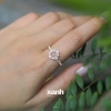 Nhẫn Thanh Anh bạc 999 ngũ hành may mắn - Lấp lánh, thanh lịch văn phòng | Xanh Jewelry 2