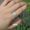 Nhẫn Thanh Anh bạc 999 ngũ hành may mắn - Lấp lánh, thanh lịch văn phòng | Xanh Jewelry 3