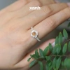 Nhẫn Thanh Anh bạc 999 ngũ hành may mắn - Lấp lánh, thanh lịch văn phòng | Xanh Jewelry 4