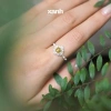 Nhẫn Thanh Anh bạc 999 ngũ hành may mắn - Lấp lánh, thanh lịch văn phòng | Xanh Jewelry 6